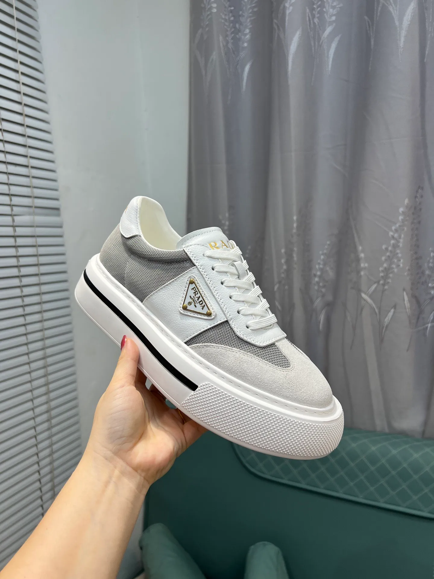 Men's shoes 💰580 [PRADA] Men's shoes are popular in the counter, the official website is synchronized, 1 high-quality shipment ✔️ Original frosted cowhide + cowhide lining, 1🆚1 replica, original sole, 38-45 (45 customized, non-refundable)